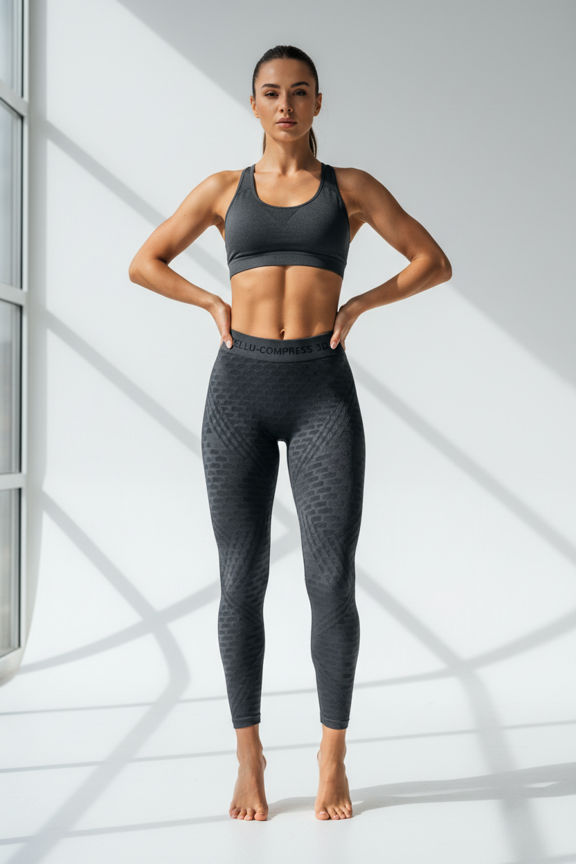 Legging Gris Anthracite - Face
