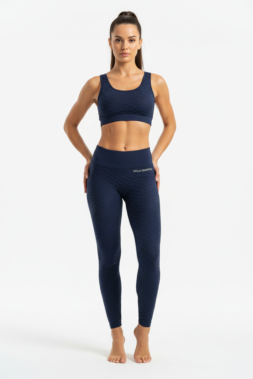 Legging Bleu Nuit - Face